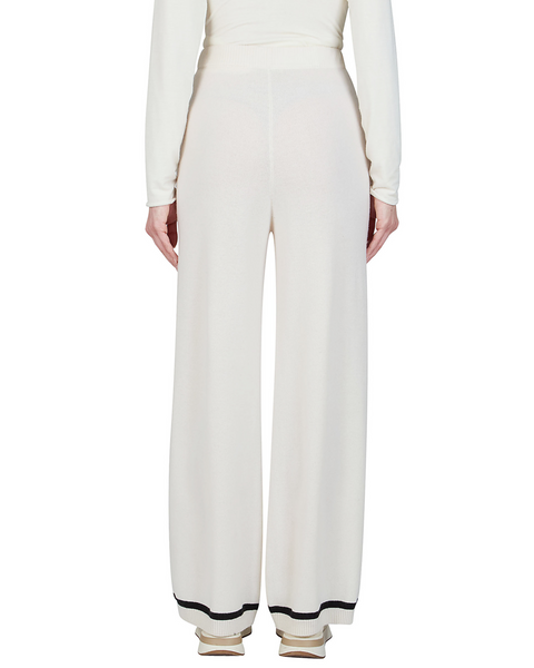Purotatto - Knitted Trousers with Black Trim