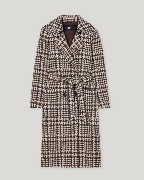 Luisa Cerano - Glencheck Coat with Belt