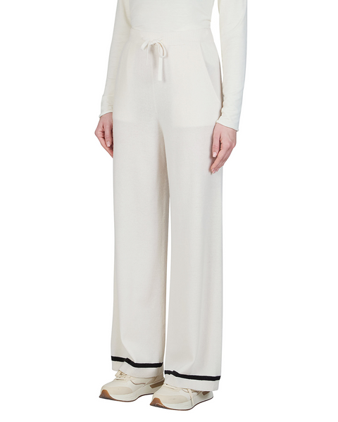 Purotatto - Knitted Trousers with Black Trim