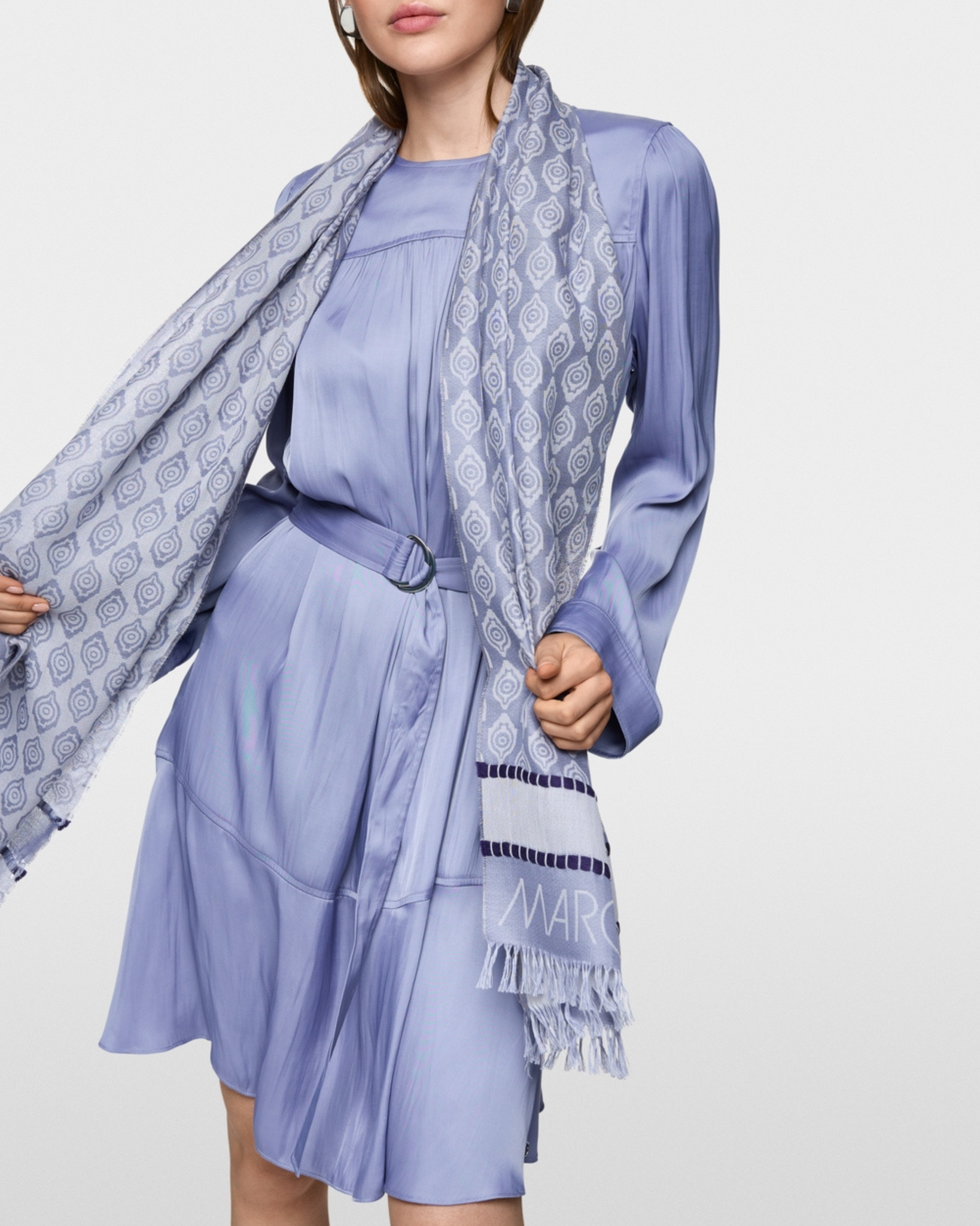 Marc Cain - Lilac Printed Scarf