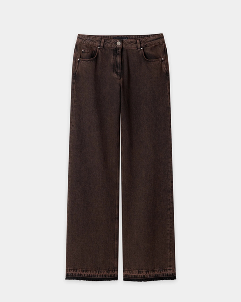 Luisa Cerano - Wide Leg Brown Jeans