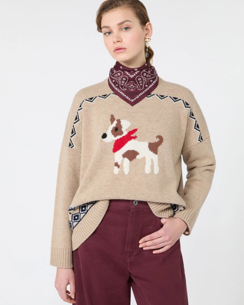 Weekend Max Mara - Loose Jumper in Wool Jacquard