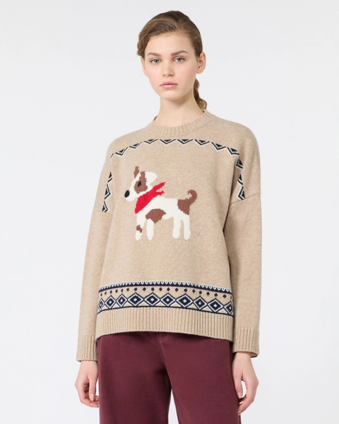 Weekend Max Mara - Loose Jumper in Wool Jacquard