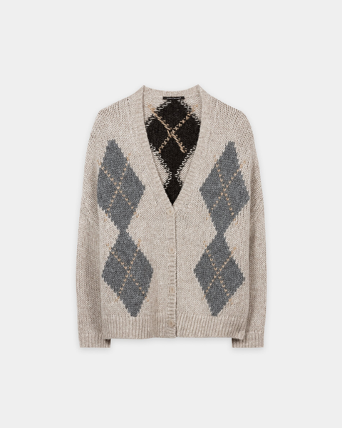 Luisa Cerano - Grey Alpaca Mix Cardigan