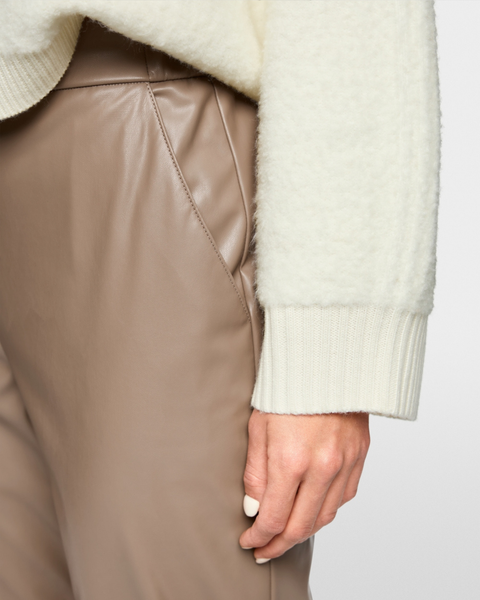 Marc Cain - RANCHI Tan Pleather Trousers