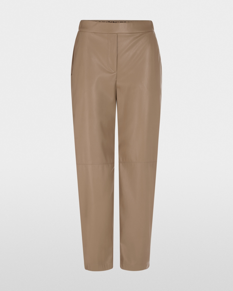 Marc Cain - RANCHI Tan Pleather Trousers