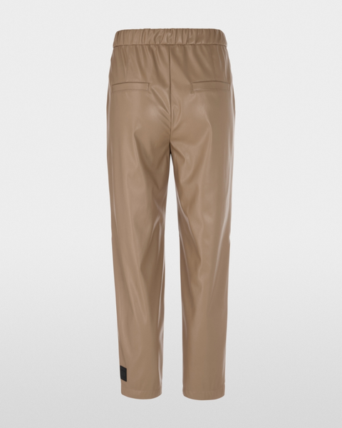 Marc Cain - RANCHI Tan Pleather Trousers