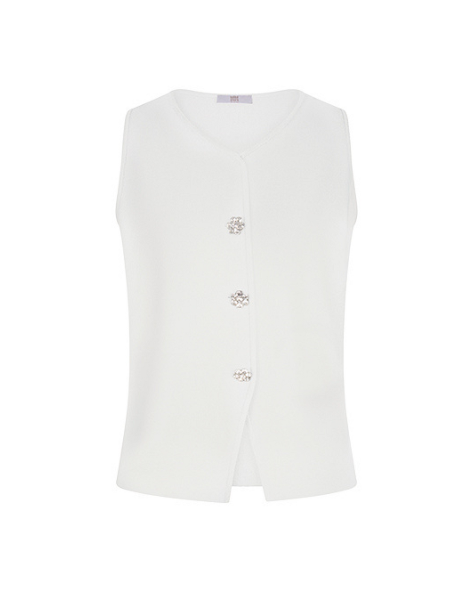 RIANI - Knitted Waistcoat with Silver Buttons