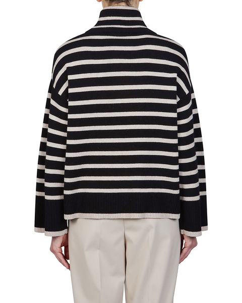 Purotatto - Stripe High Neck Sweater