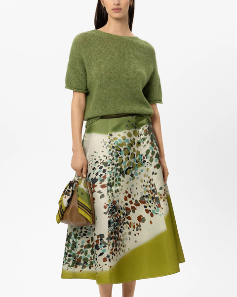 Luisa Cerano - Printed Midi Skirt