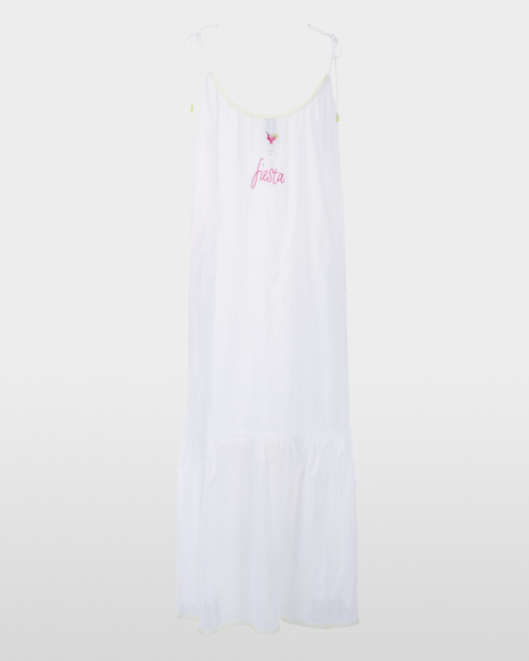 Marc Cain - Sleeveless Embroidered Maxi Dress