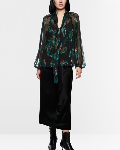 Marc Cain - Printed Tie Front Blouse
