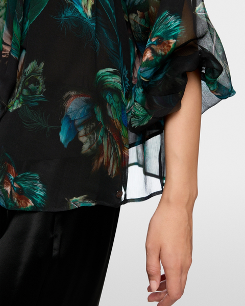 Marc Cain - Printed Tie Front Blouse