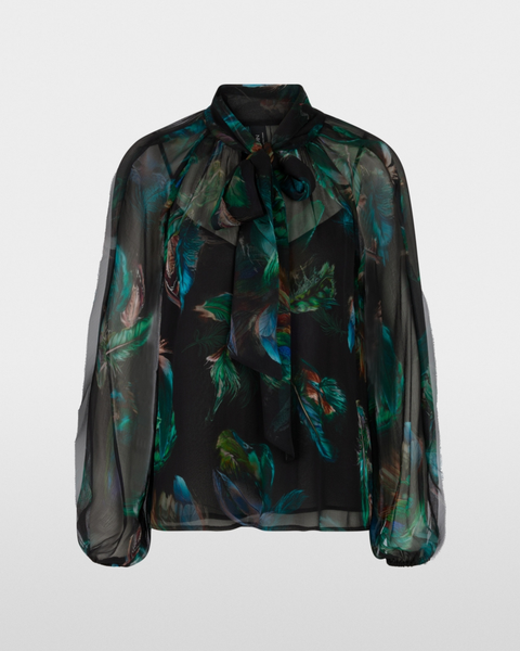 Marc Cain - Printed Tie Front Blouse