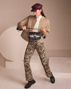 Marc Cain - Camel Oversized Jacket with Cuffed Sleeves