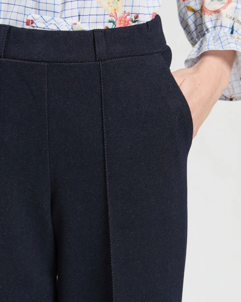 Vilagallo - Navy Roma Straight Leg Trousers