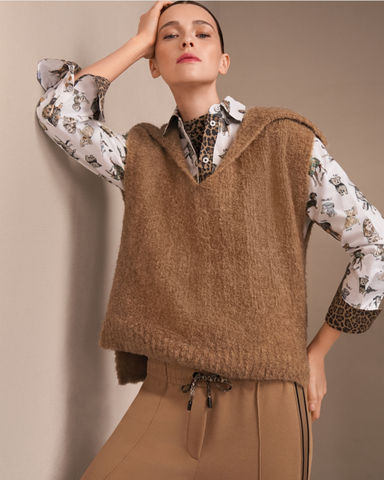Marc Cain - Tan Knit Tank Pullover