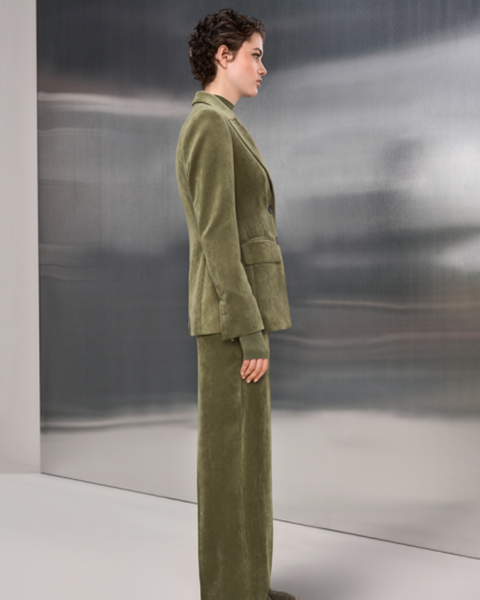 RIANI - Olive Green Corduroy Blazer