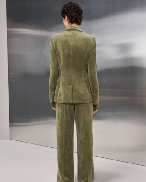 RIANI - Olive Green Corduroy Blazer
