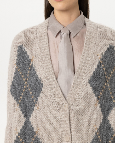 Luisa Cerano - Grey Alpaca Mix Cardigan