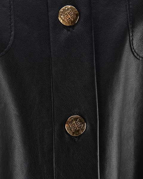 RIANI - Leather Shirt Dress