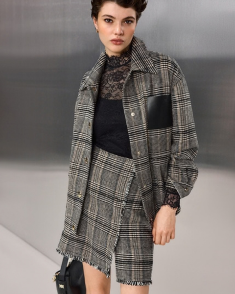 RIANI - Checked Mini Skirt