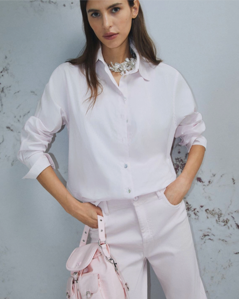 Marella - Pink Longline Shirt