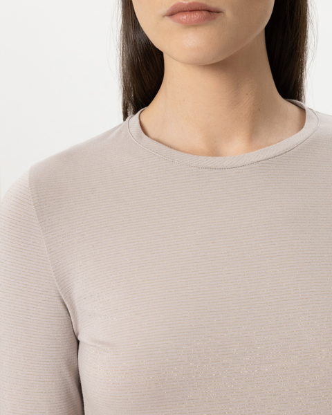 Luisa Cerano - Pearl Lurex Long Sleeved Top
