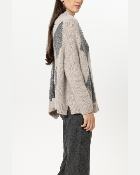 Luisa Cerano - Grey Alpaca Mix Cardigan