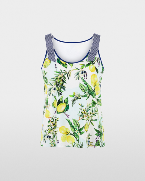 Marc Cain - Stretch Cotton Top with Lemon Print