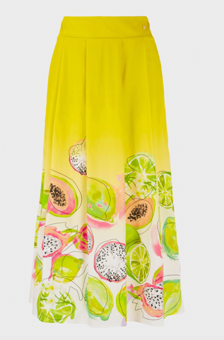 Marc Cain - Yellow Printed Skirt WC 71.06 W28